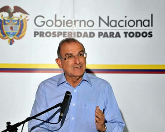 Humberto de la Calle habló al termino de una nueva fase de negociación. Foto: EFE