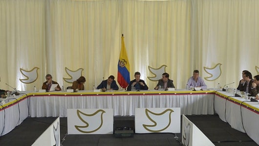 Reunión del presidente Santos con los ministros en la hacienda Hatogrande. Foto: oficial.