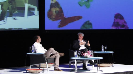 En el encuentro han participado desde el propio García Márquez y el también Nobel de Literatura Mario Vargas Llosa. Foto AFP