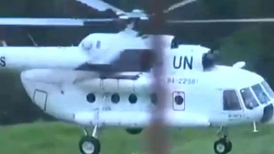 Helicóptero de la ONU.