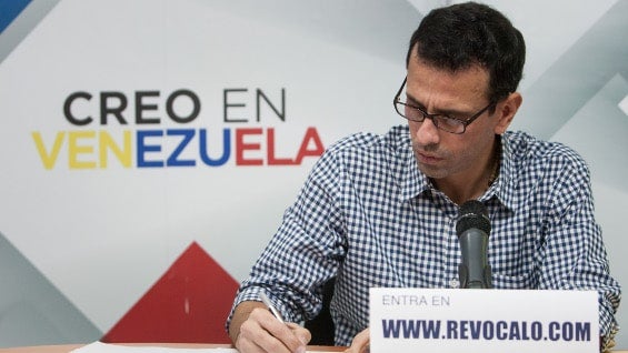 Henrique Capriles, político opositor venezolano. Foto: EFE.