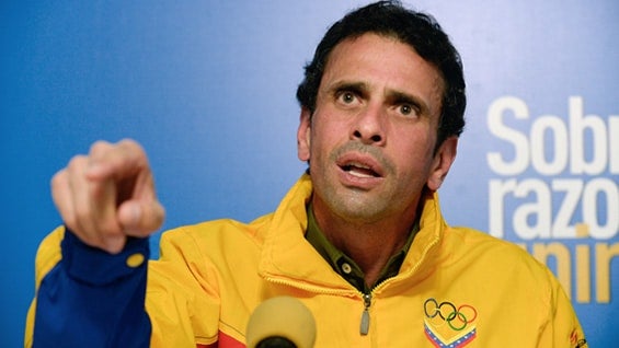 Henrique Capriles, gobernador del Estado Miranda. Foto: AFP.