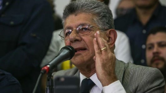 Henry Ramos Allup, presidente de la Asamblea Nacional de Venezuela. Foto EFE