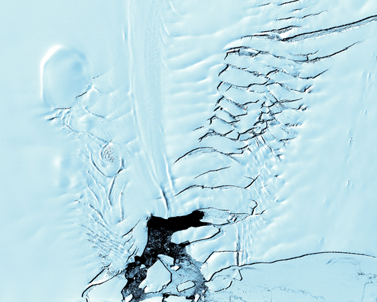 El núcleo puede contener información sobre cambio climático y emisión de gases. AFP