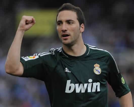 Gonzalo Higuaín, futbolista argentino. Foto: AFP