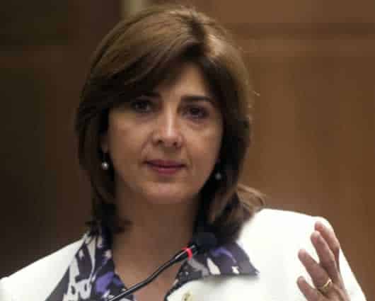 María Ángela Holguín, Canciller de Colombia. Foto: AFP.