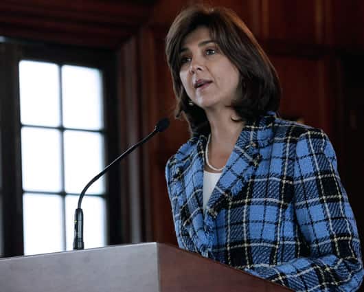 La canciller María Ángela Holguín. Foto: AFP.