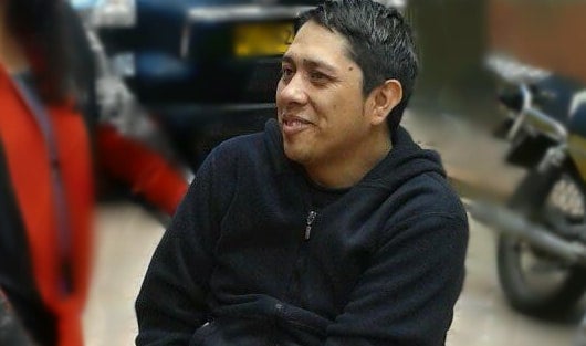 Hollman Cangrejo fue atropellado por Fabio Andrés Salamanca el 12 de julio de 2013. Foto: @gloria_stella