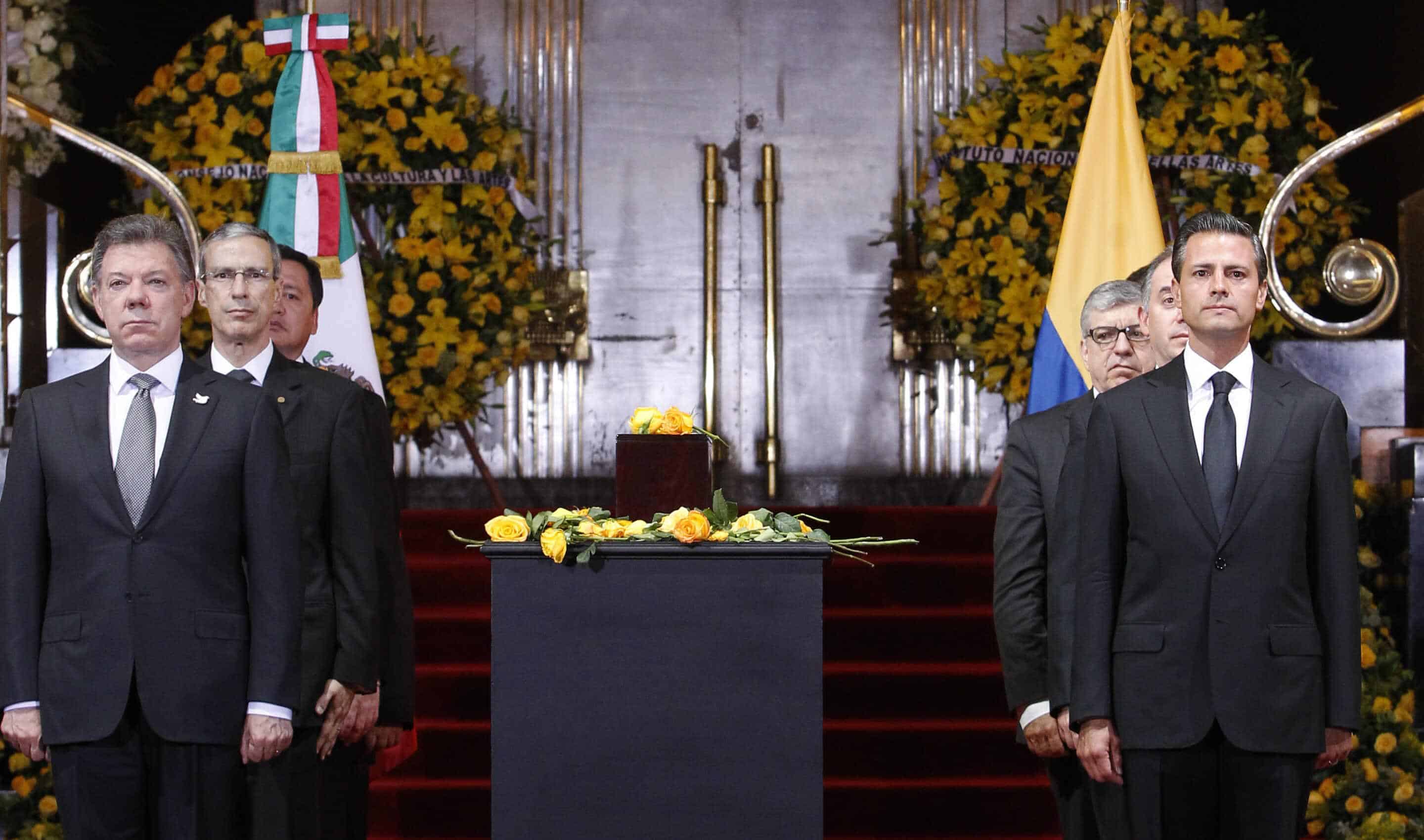 Presidente Juan Manuel Santos en el Palacio de Bellas Artes. Foto: EFE