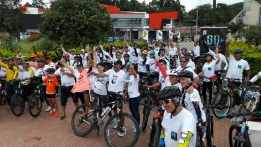 Mocoa, Putumayo, se alista para el ciclopaseo por la Hora del Planeta. Foto: @WWFColombia.