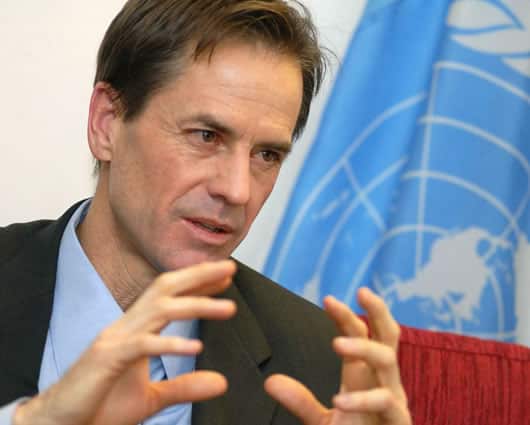 Todd Howland hizo el anuncio por parte de la ONU. Foto oficial.