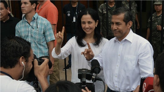 Nadine Heredia, esposa del expresidente de Perú Ollanta Humala. Foto: CRIS BOURONCLE / AFP
