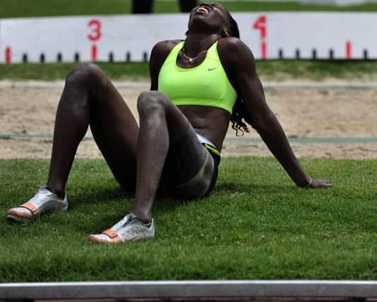 Catherine Ibargüen, campeona mundial de atletismo. Foto: AFP