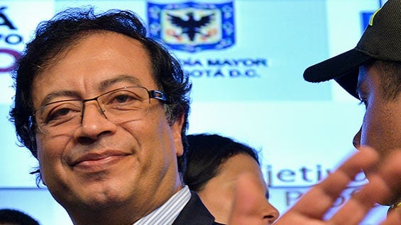Alcalde de Bogotá, Gustavo Petro. Foto: AFP.