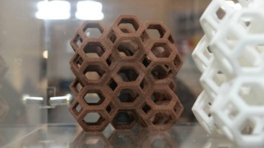 Azúcar elaborado en una impresora 3D Foto: AFP.