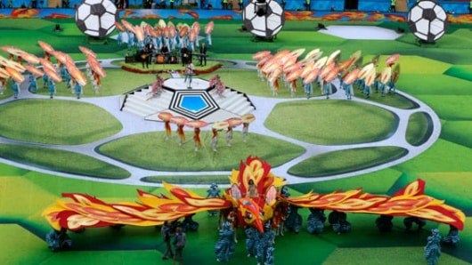 Show principal Luzhniki. Foto: EFE