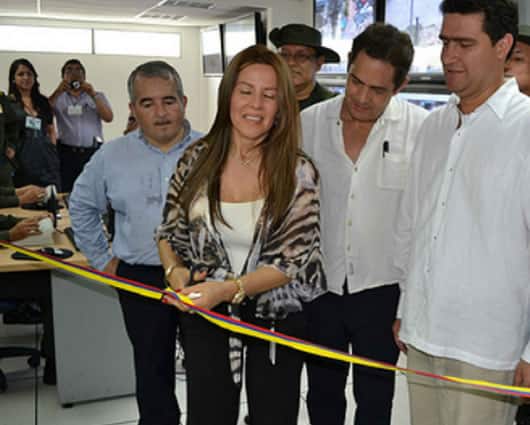 La alcaldesa Portela Lozada durante una inauguración. Foto: Oficial.