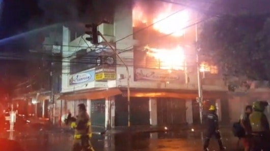 Incendio en el centro de Cúcuta.