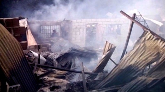 Incendio en el norte de Bucaramanga. Foto:NoticiasRCN