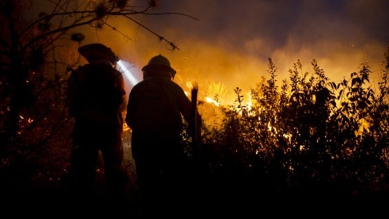 En Santander es donde más incendios forestales se han registrado. Foto: AFP