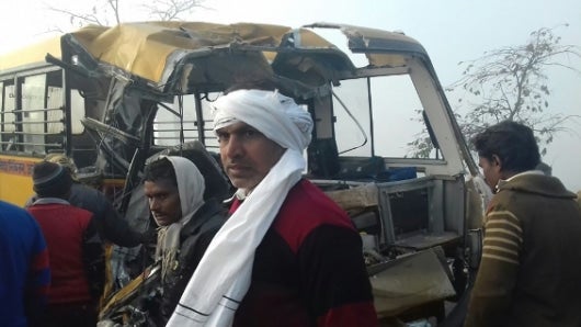 En India hacen un acto simbólico sobre la condena a muerte de los violadores. Foto: AFP