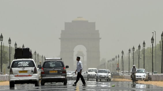 En Nueva Delhi, se pronosticaba que las temperaturas se mantendrían en torno a los 45 grados Celsius. Foto: AFP