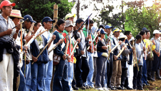 La denuncia fue hecha por la Asociación de Cabildos Indígenas del Norte del Cauca. Foto. AFP