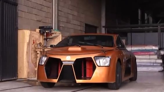 El vehículo fue diseñado y construido con esfuerzo y dedicación. Foto: Noticias RCN.