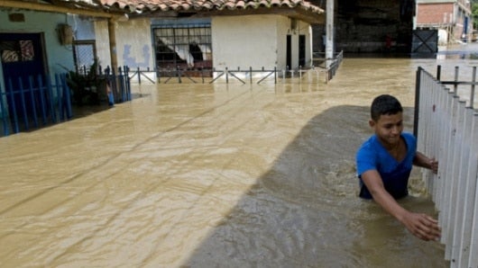 Las autoridades temen que se presenten inundaciones. Foto: AFP
