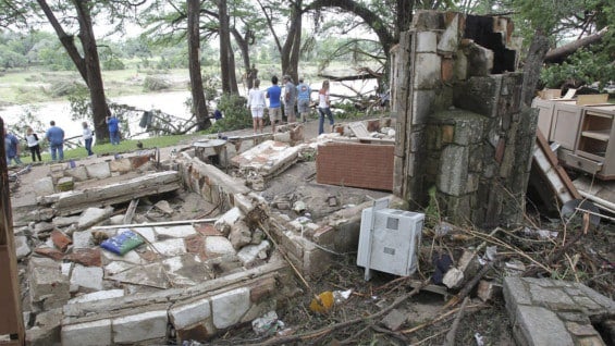 Inundaciones en Oklahoma. Foto: AFP