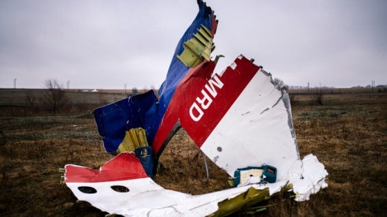 Restos del MH17 cerca de Donetsk, Ucrania. Foto: Archivo AFP