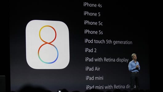 El 9 de septiembre se anunció el lanzamiento del IOS 8.