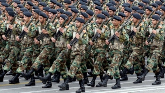 Tropas iraníes. Foto: AFP