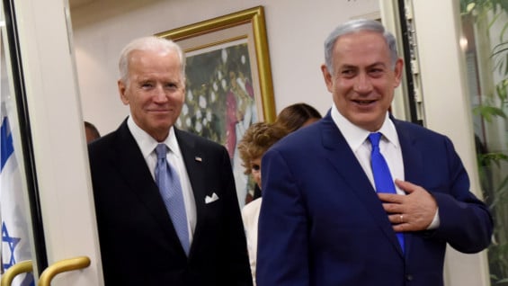 Biden y Netanyahu. Foto: AFP