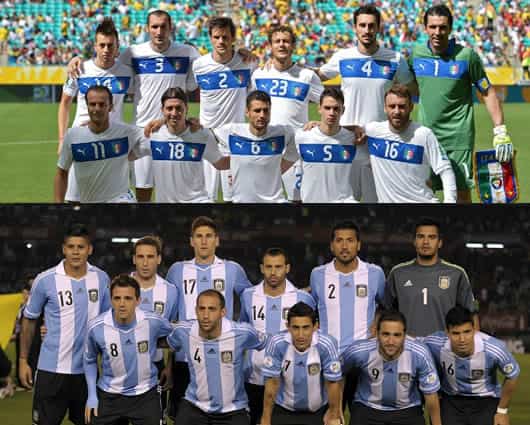 Italia y Argentina se enfrentarán después de 13 años. Foto:AFP