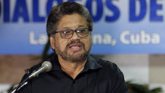 Alias Iván Márquez, jefe de la delegación de las Farc en La Habana. Foto: EFE.