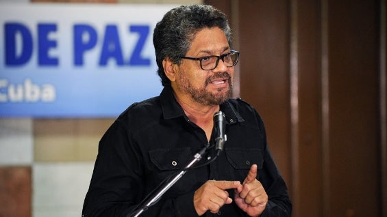 Luciano Marín Arango, alias Iván Márquez. Foto: AFP.