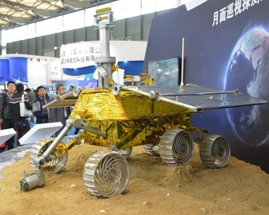 El vehículo de exploración teleguiado, bautizado "Conejo de jade". Foto: AFP