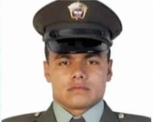 El patrullero Jairo Díaz de la Policía Nacional. Foto: RCN.