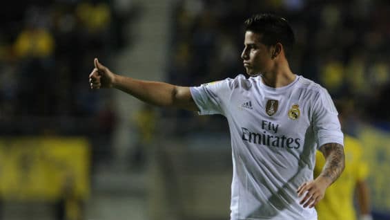 James Rodríguez, jugador del Real Madrid. Foto Agencia AFP