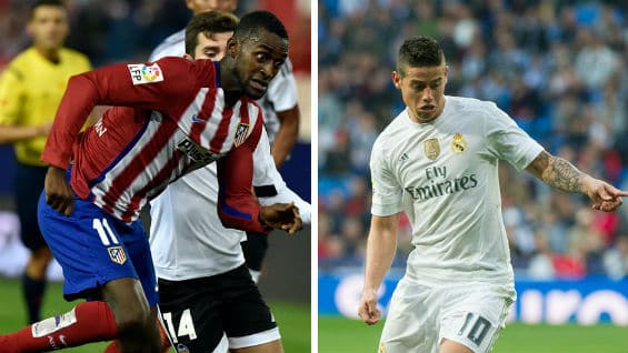 James Rodríguez y Jackson Martínez viven actualidades deportivas diferentes. Foto Agencia AFP