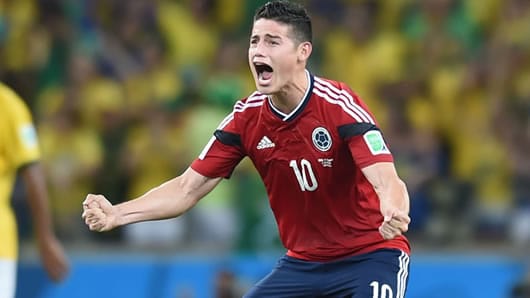 James Rodríguez, jugador del AS Mónaco. AFP