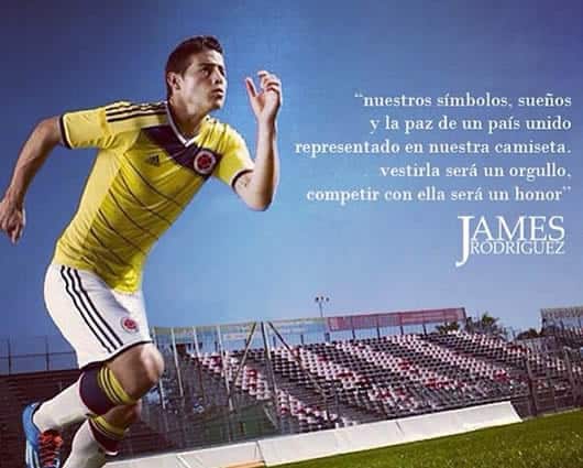 James Rodríguez, orgulloso por lucir la camiseta. Foto: jamesrodriguez10