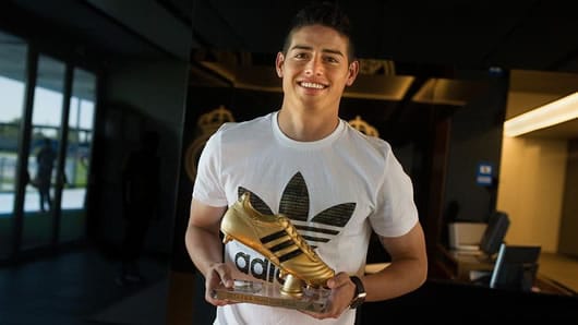 El jugador anotó seis goles con la Selección Colombia durante el Mundial 2014. Foto oficial.