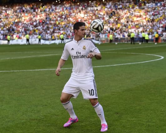 James Rodríguez, centrocampista del Real Madrid. AFP