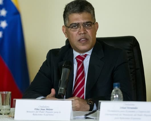 Elías Jaua, canciller de Venezuela. Foto: EFE