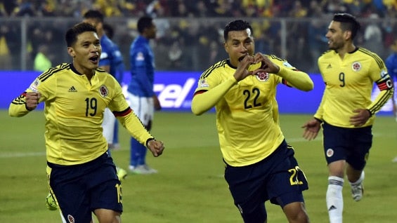 Jeison Murillo fue protagonista al anotar el único tanto del partido. Foto. AFP