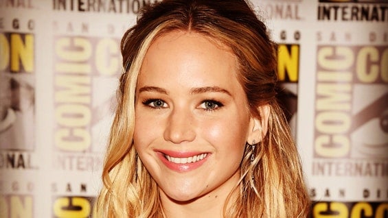 La actriz Jennifer Lawrence durante la Convención Internacional de Cómics de San Diego. Foto: AFP.