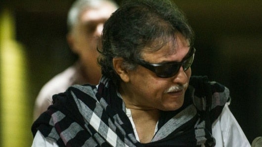 'Jespus Santrich' fue capturado en abril en Bogotá. Foto: Yamil Lage / AFP