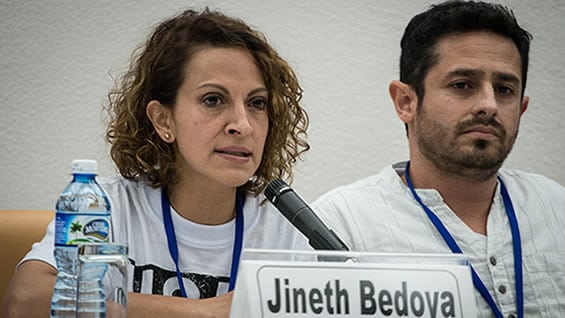 Jineth Bedoya. Foto: AFP.